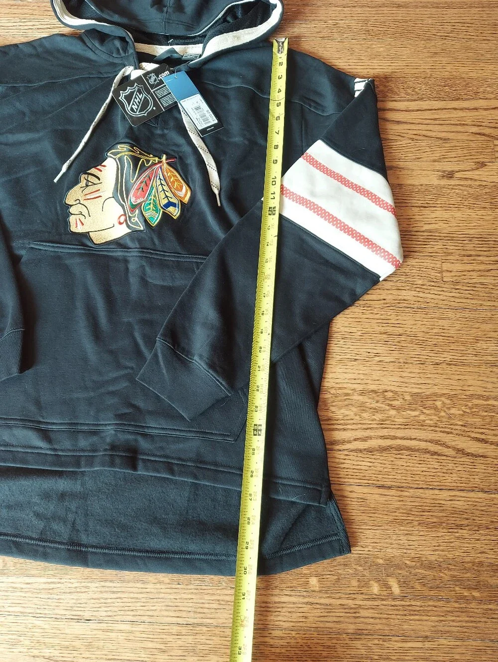 🆕️brand New Adidas Chicago Blackhawks Jersey Lace Up Hoodie